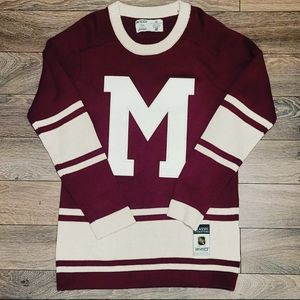 Adult Medium CCM Classic Montreal Maroons Burgundy NHL Hockey Sweater Jersey